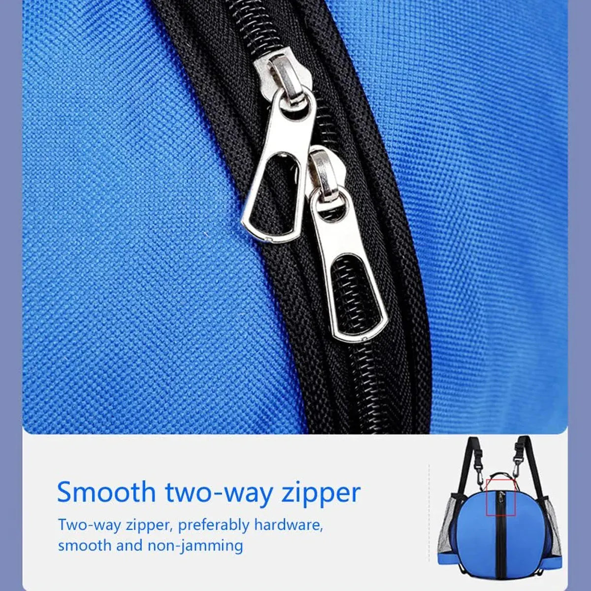 Premium Waterproof Sports Basketball Bag – Blue with Shoulder Strap