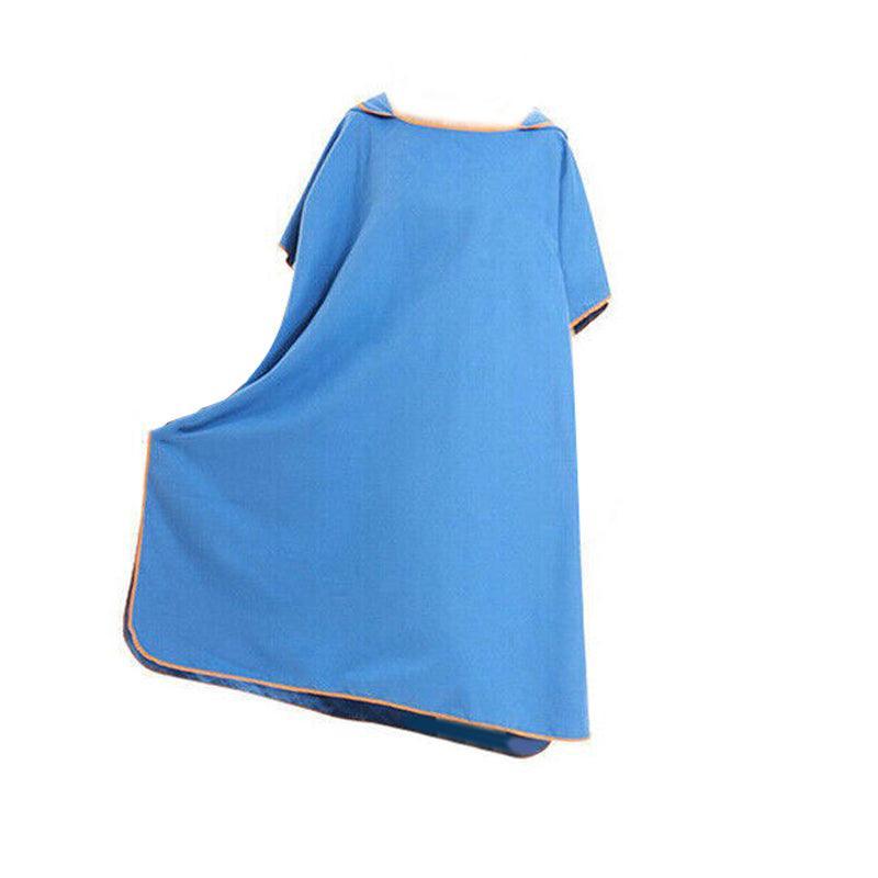 Premium Hooded Quick Dry Changing Robe Towel – Grey