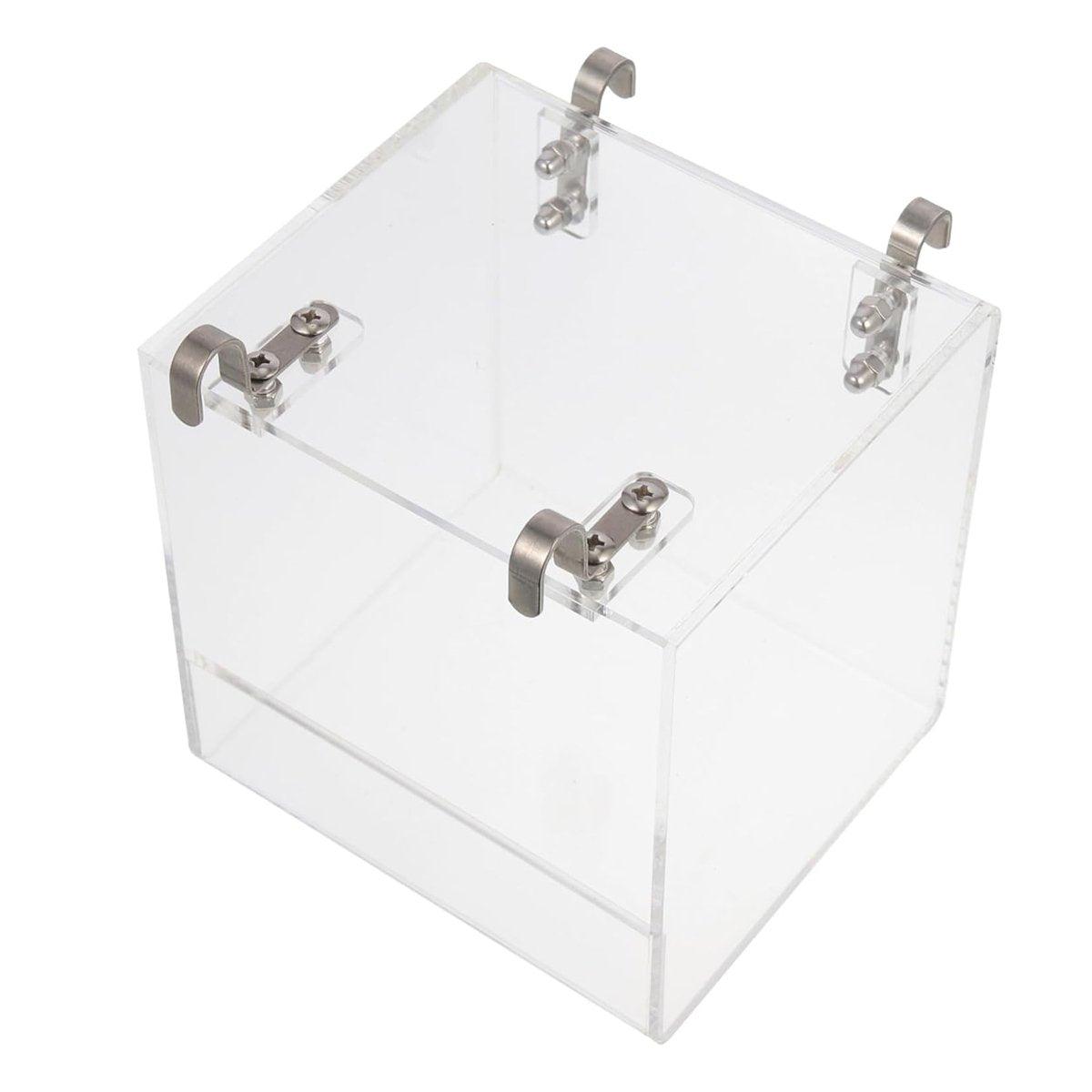Acrylic Bird Bath Tub 5.11" x 4.33" for Small to Medium Birds, Clear Design - SuperSaverAU - view 2