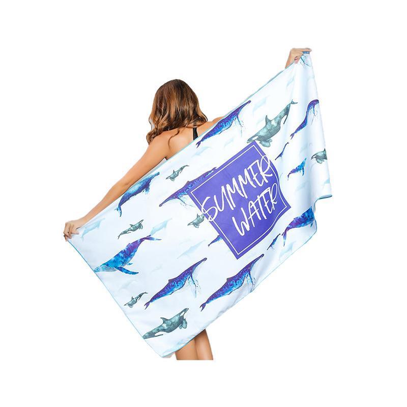 Sand Free XL Beach Towel + Bag Quick Dry Microfibre Compact Light Swimming - Colorful starry sky - SuperSaverAU - view 6