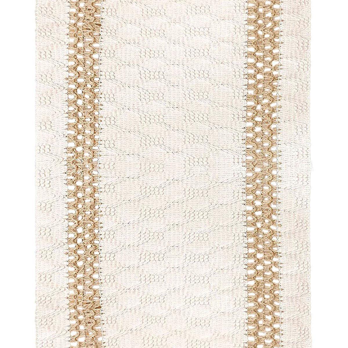 Premium Cotton Linen Table Runner – Beige 183 x 30cm