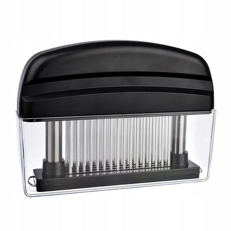 Premium 48-Blade Stainless Steel Meat Tenderizer – Black
