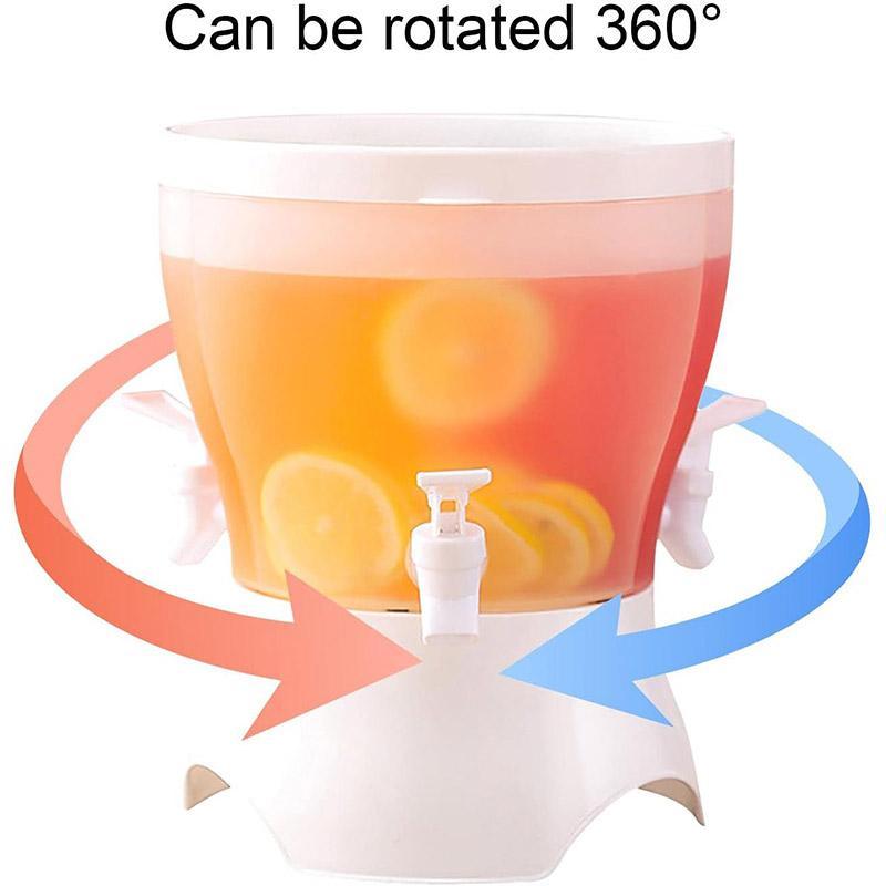 Rotatable 3-Compartment Beverage Dispenser 169oz (5000ml) for Cold/Hot Drinks - SuperSaverAU - view 2