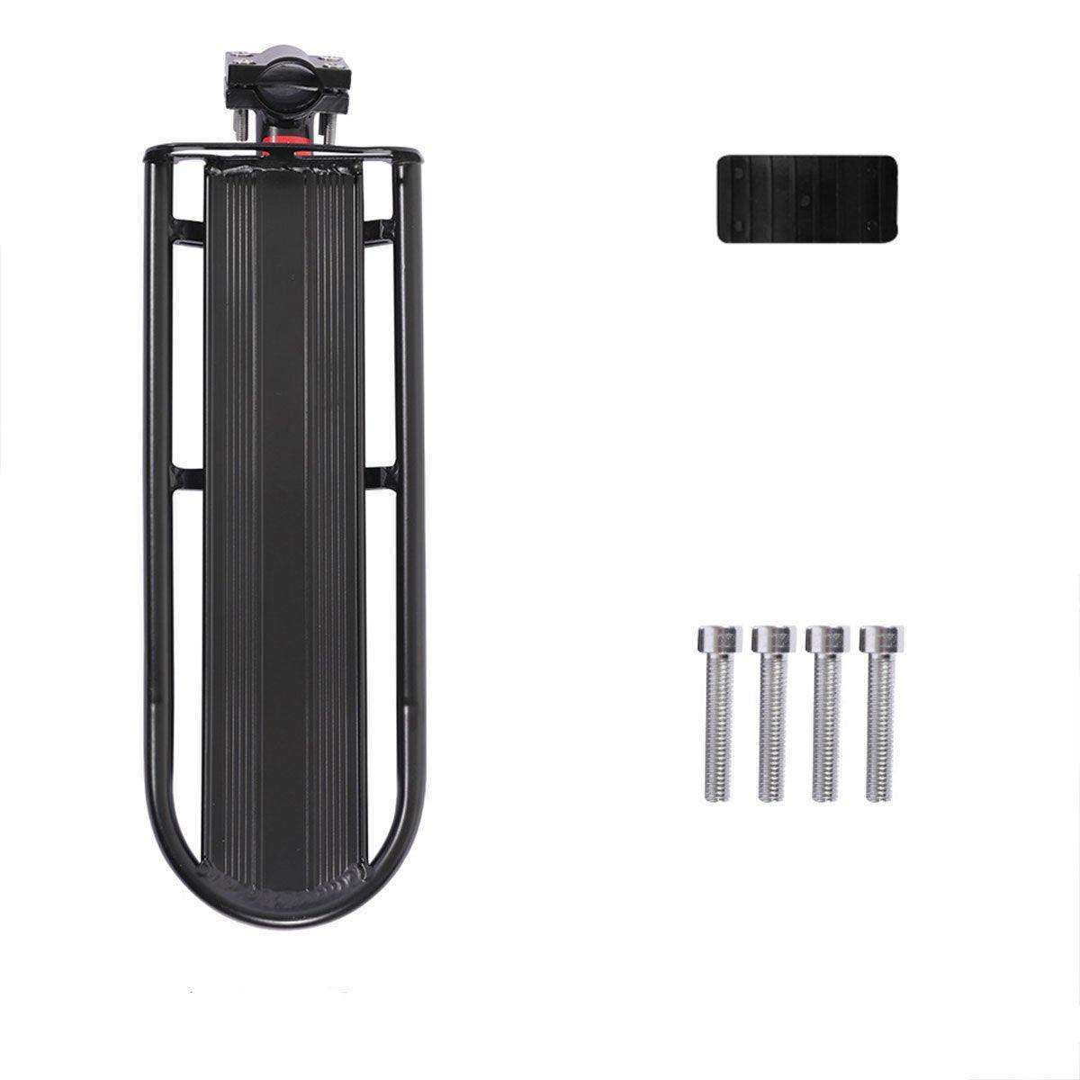 Premium Quick Release Alloy Mountain Bike Rear Rack 10kg Capacity - Black