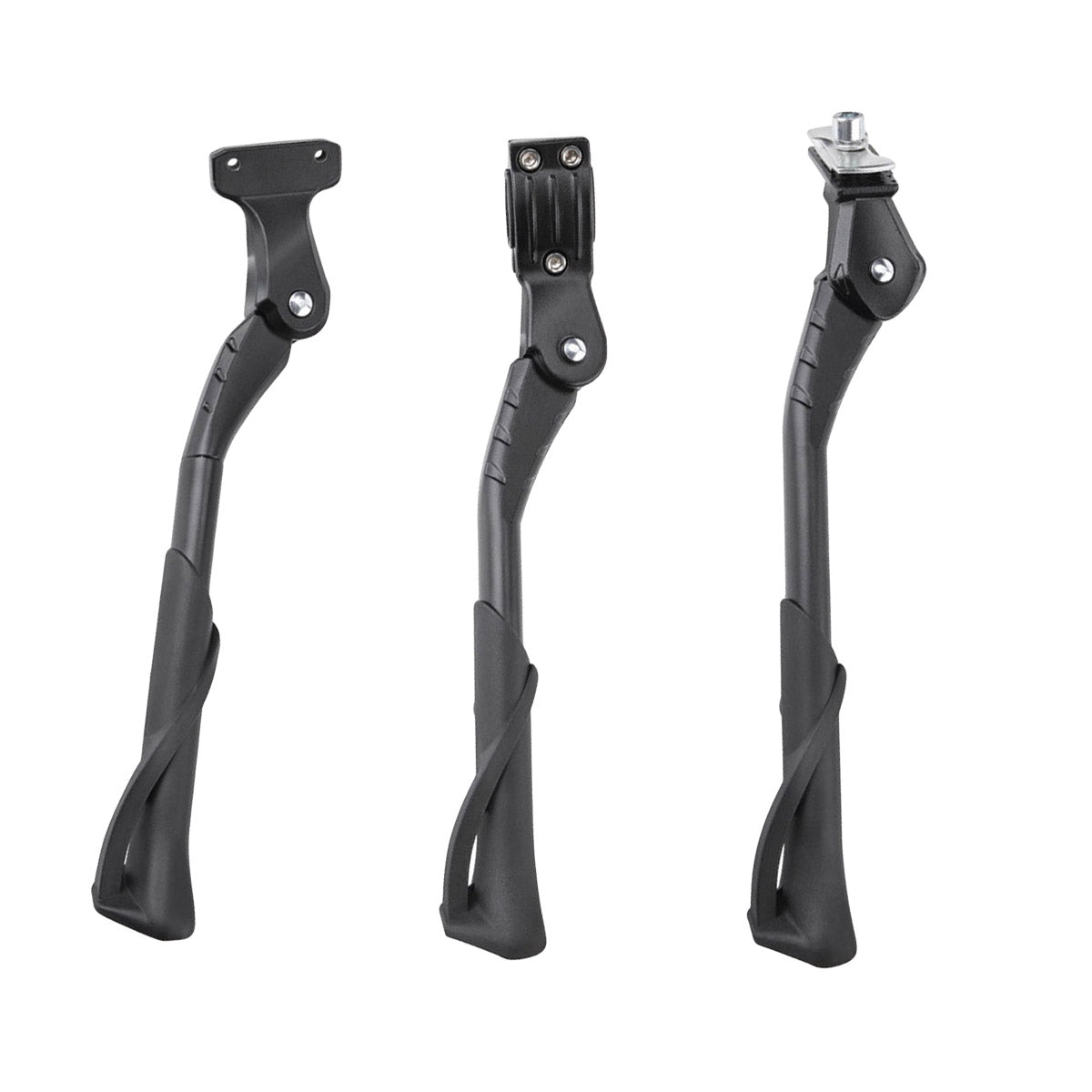 Premium Adjustable Aluminium Bicycle Kickstand with Three-Hole Mount - Black