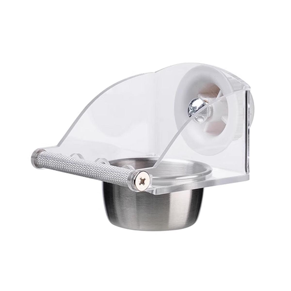 Premium Stainless Steel Bird Feeder Bowl Anti-Spill - L