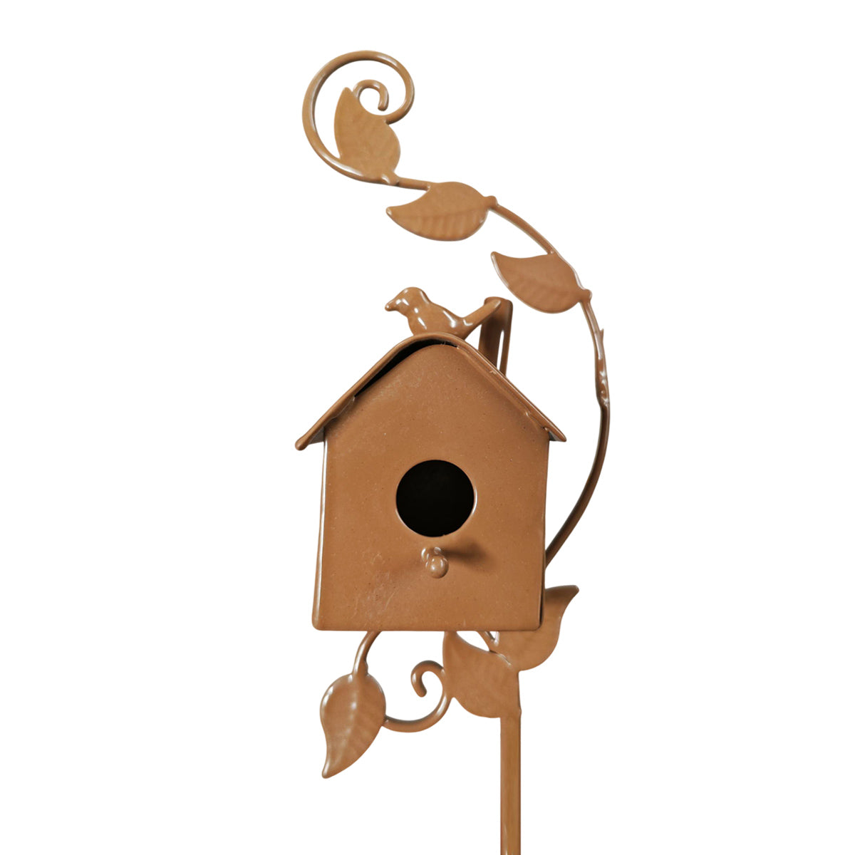 Rustic Copper Metal Birdhouse Garden Stakes - 5 Unique Designs, 170-200mm - SuperSaverAU - view 8