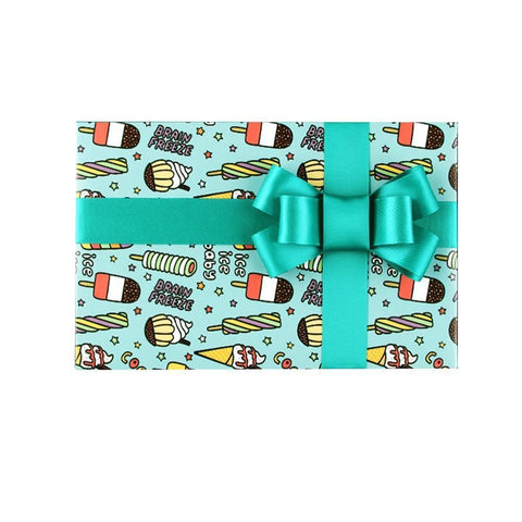 Premium Cartoon Gift Wrapping Paper – Ice Cream 20 Sheets