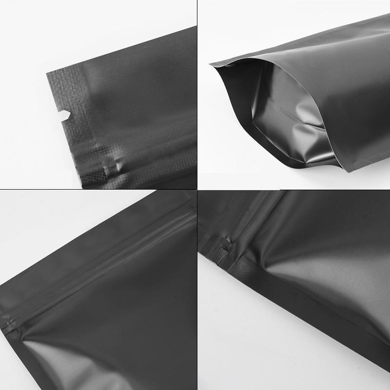 Premium Black Aluminium Foil Mylar Bags – 10 x 15cm, 100 Pack