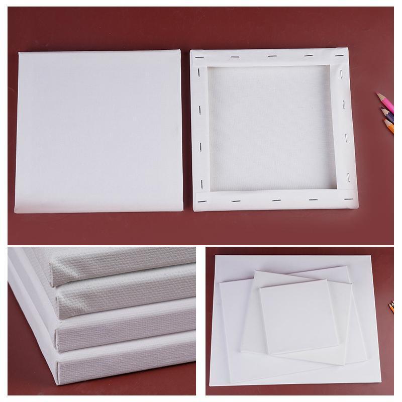 Premium Blank Stretched Canvas Set – White 20 x 30cm, 5 Pack