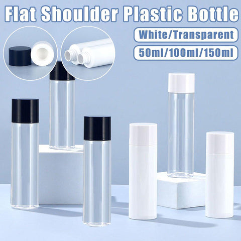 Premium Refillable Plastic Toner & Lotion Bottle for Travel - 100ml White - SuperSaverAU - view 1