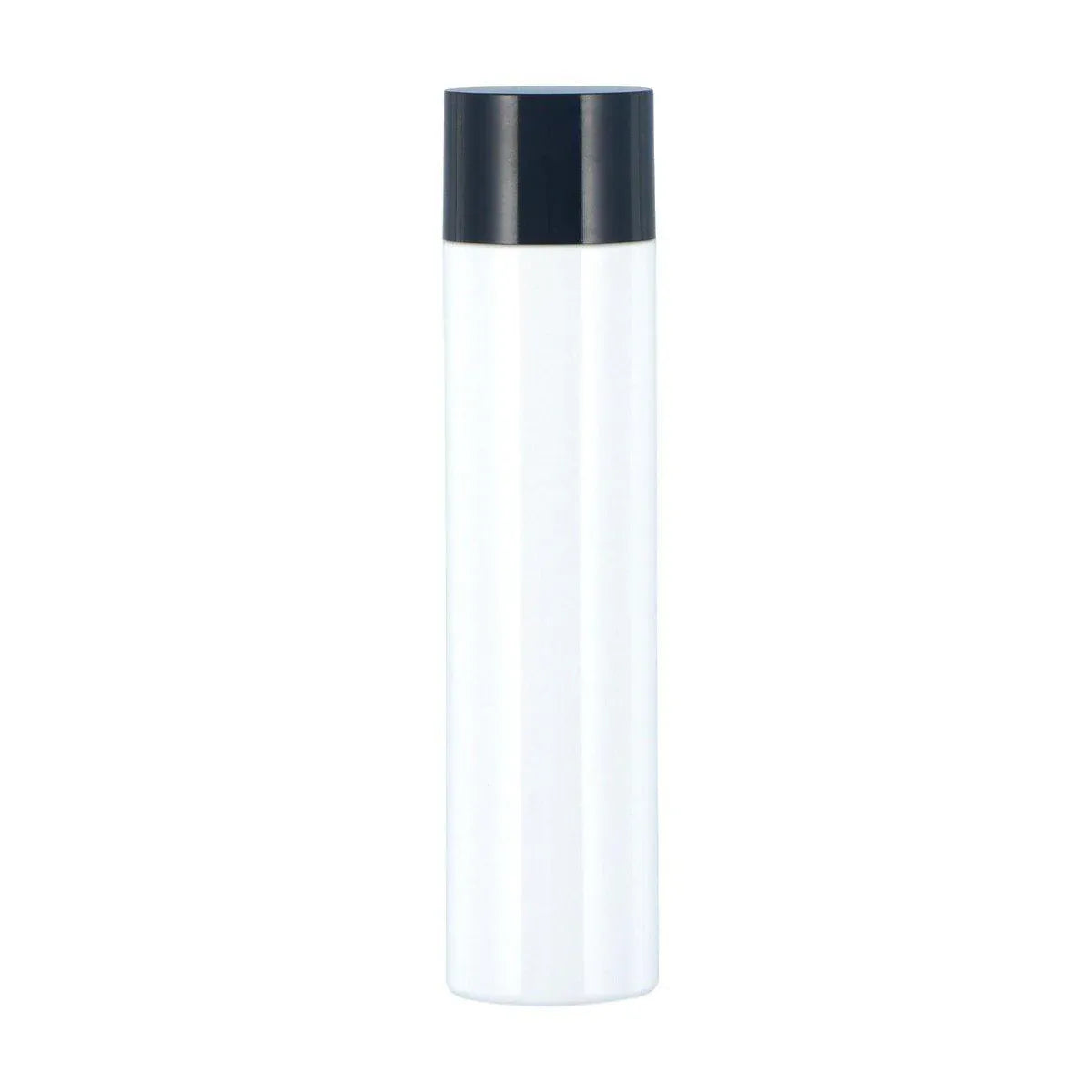 50ml Refillable PET Toner Lotion Bottle White with Black Lid