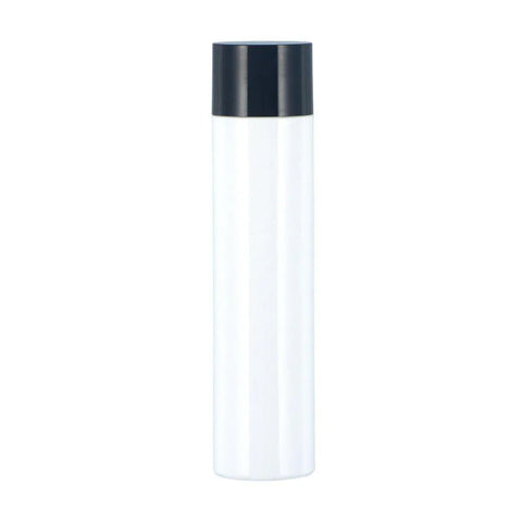 50ml Refillable PET Toner Lotion Bottle White with Black Lid