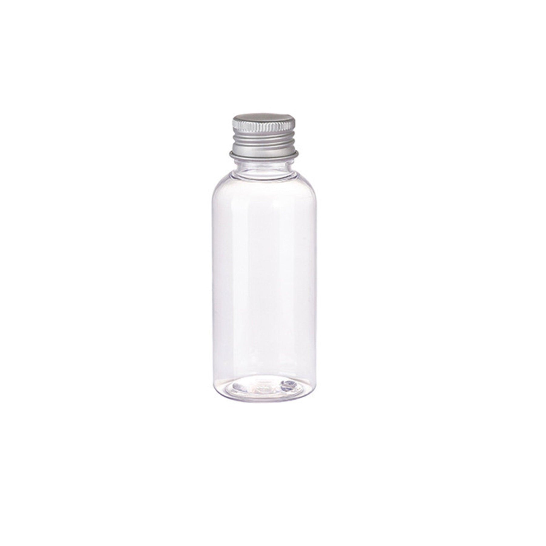 20pcs Brown Transparent Cosmetic Bottles with Aluminum Lids - 100ml - SuperSaverAU - view 6
