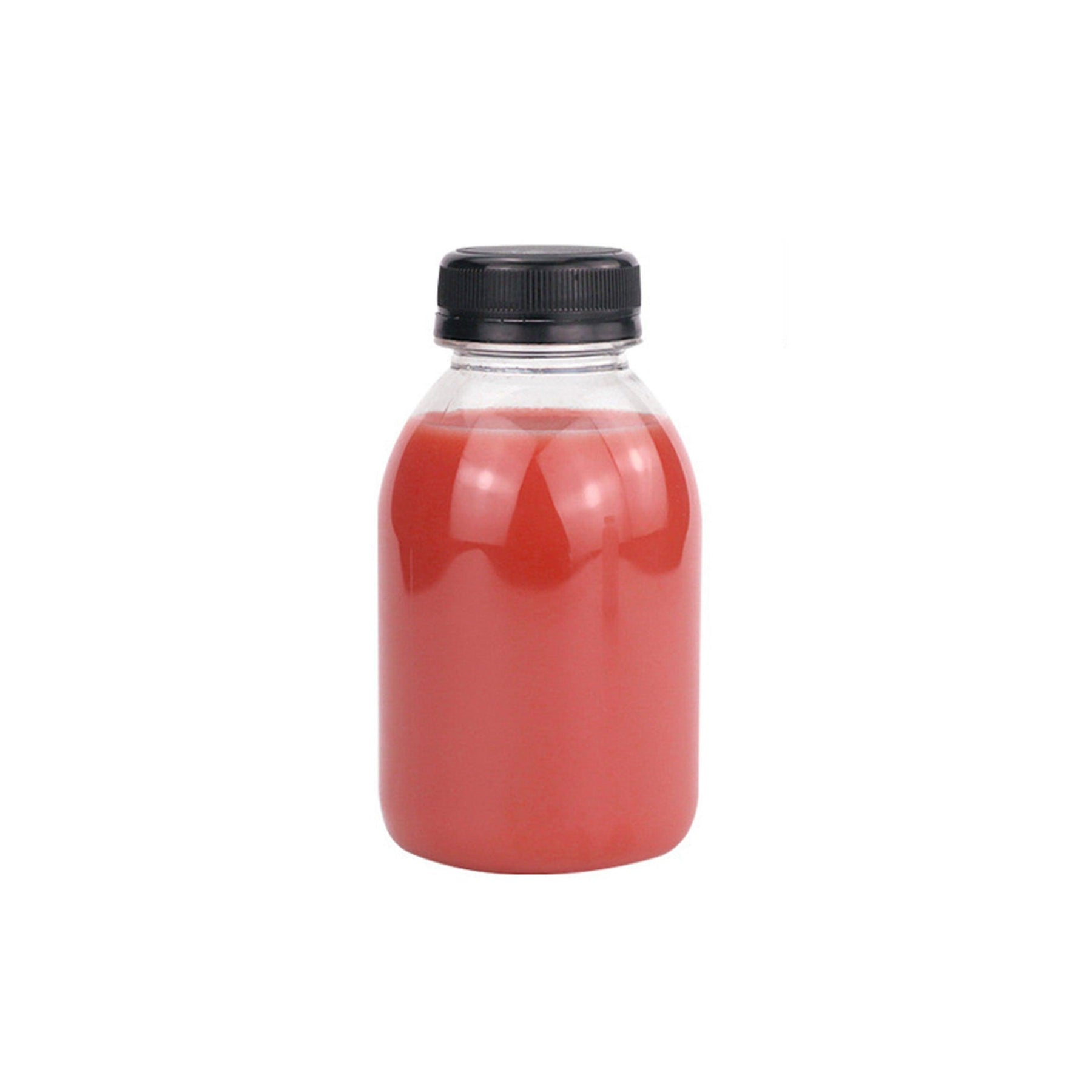 250ml Clear Plastic Juice Bottles - 20pcs - Reusable Beverage Container - SuperSaverAU - view 6