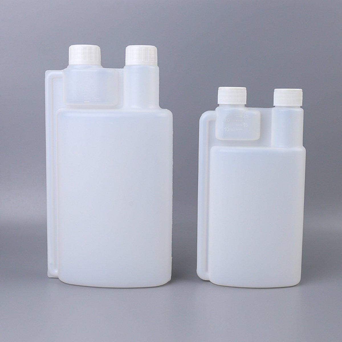 Premium Twin Chamber Chemical Bottle with Tamper Evident Cap - 250ml, 8 Pack