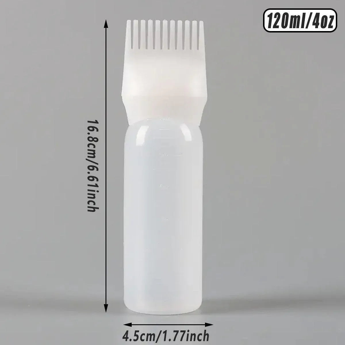 Premium 10pcs 170ml Hair Dye Applicator Bottles with Comb Nozzle and Measurements