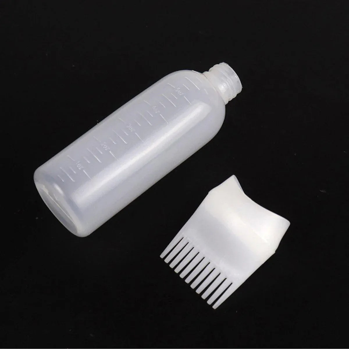 Premium 10pcs 170ml Hair Dye Applicator Bottles with Comb Nozzle and Measurements