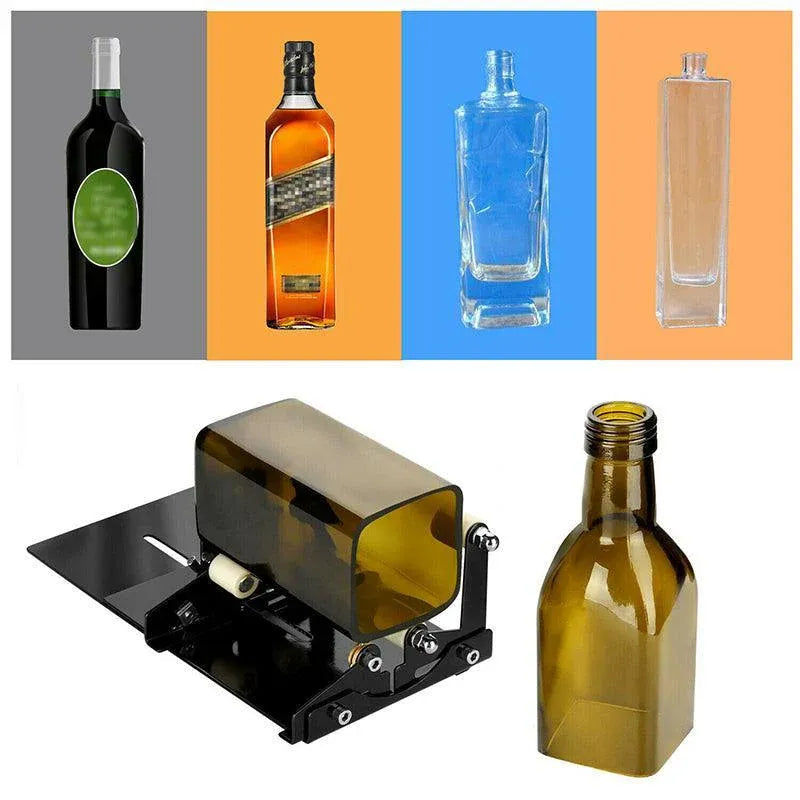 Premium Adjustable Glass Bottle Cutter Tool for Round & Square Bottles