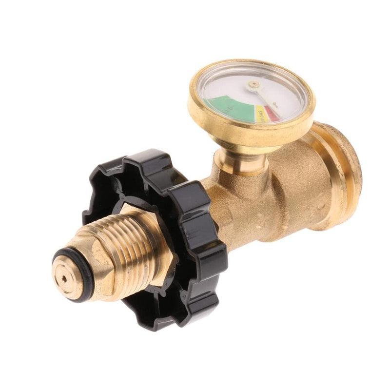 Premium POL Propane Gas Pressure Gauge with QCC1 Adapter