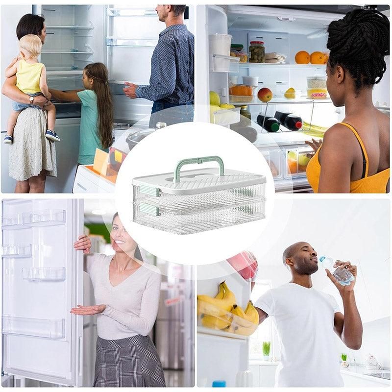 Premium Multi-Layer Dumpling Storage Box – with Locking Lid