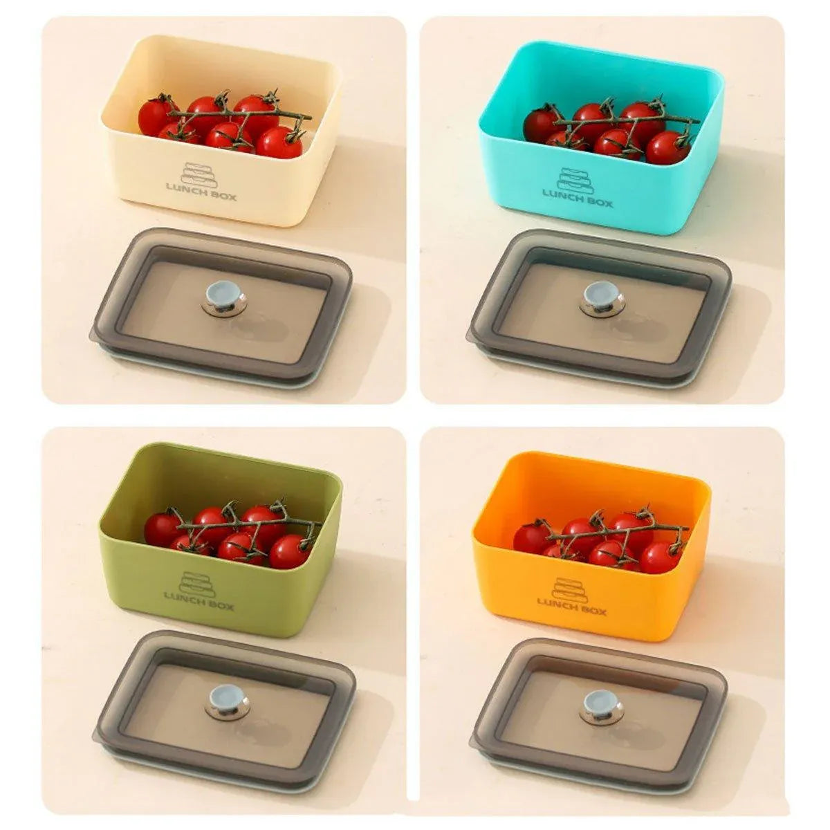 Premium Sealed Stainless Steel Crisper Containers – 4 Piece Set