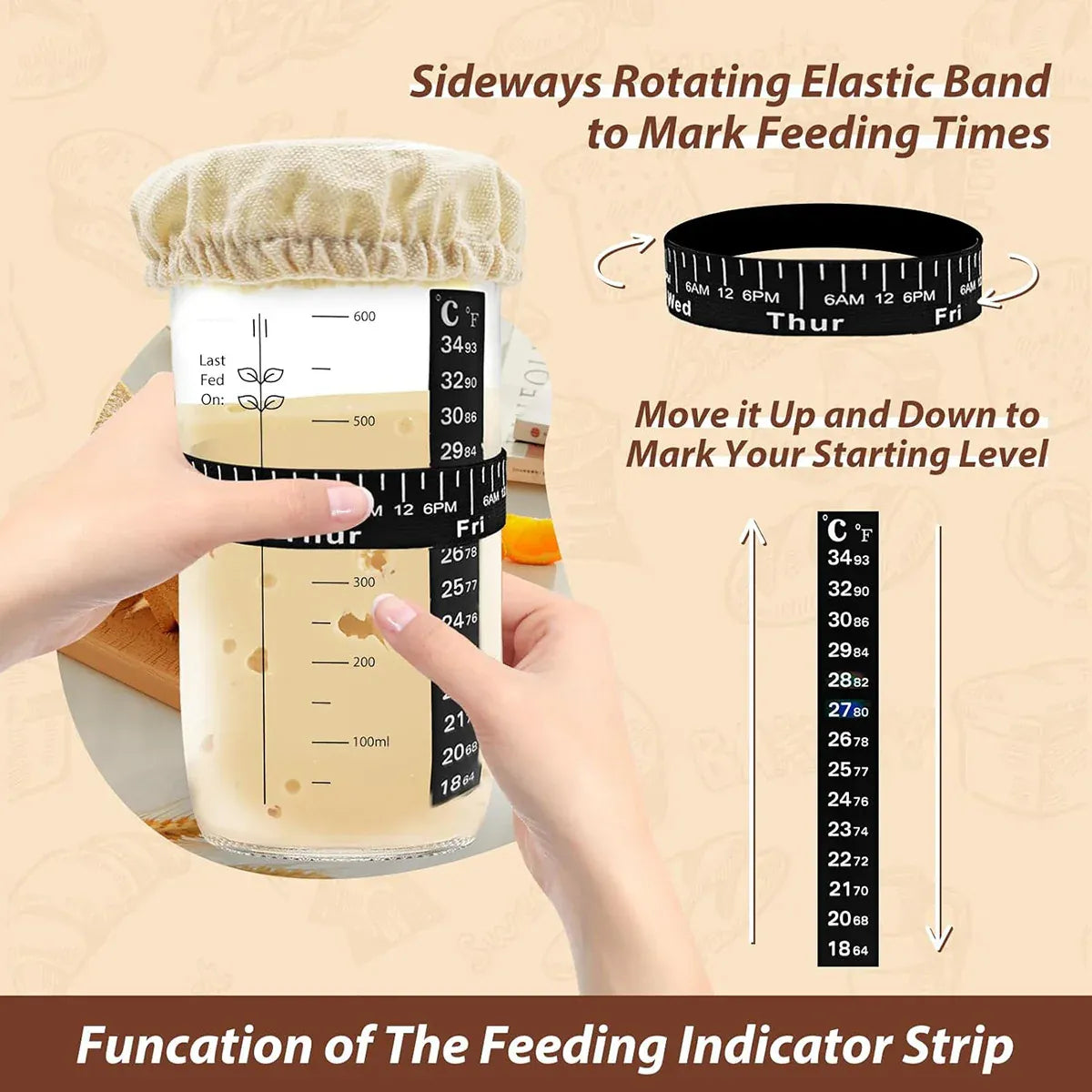 Premium 24oz Glass Fermentation Jar Kit – with Spatula