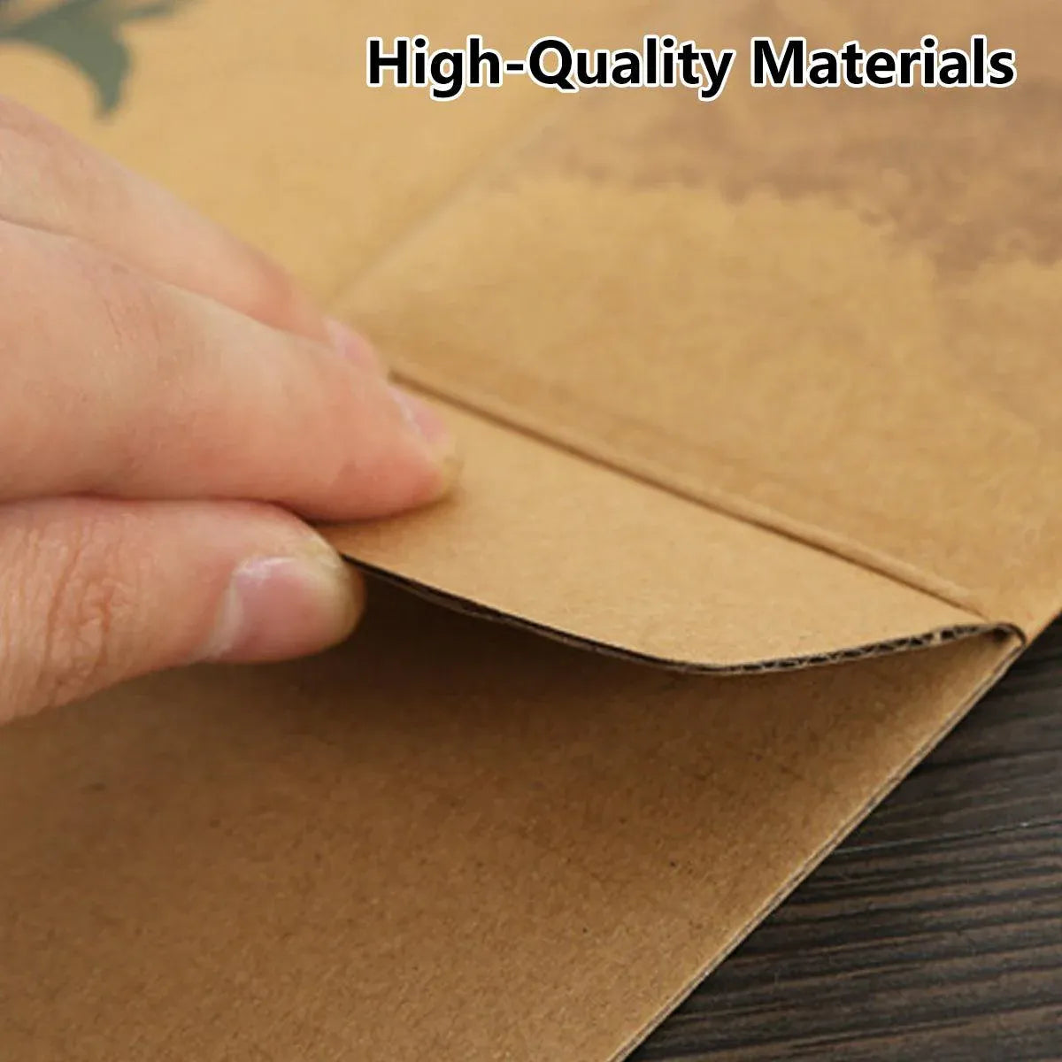 Premium 10 Pack Kraft Corrugated Gift Boxes 8x8x12cm Button String Closure