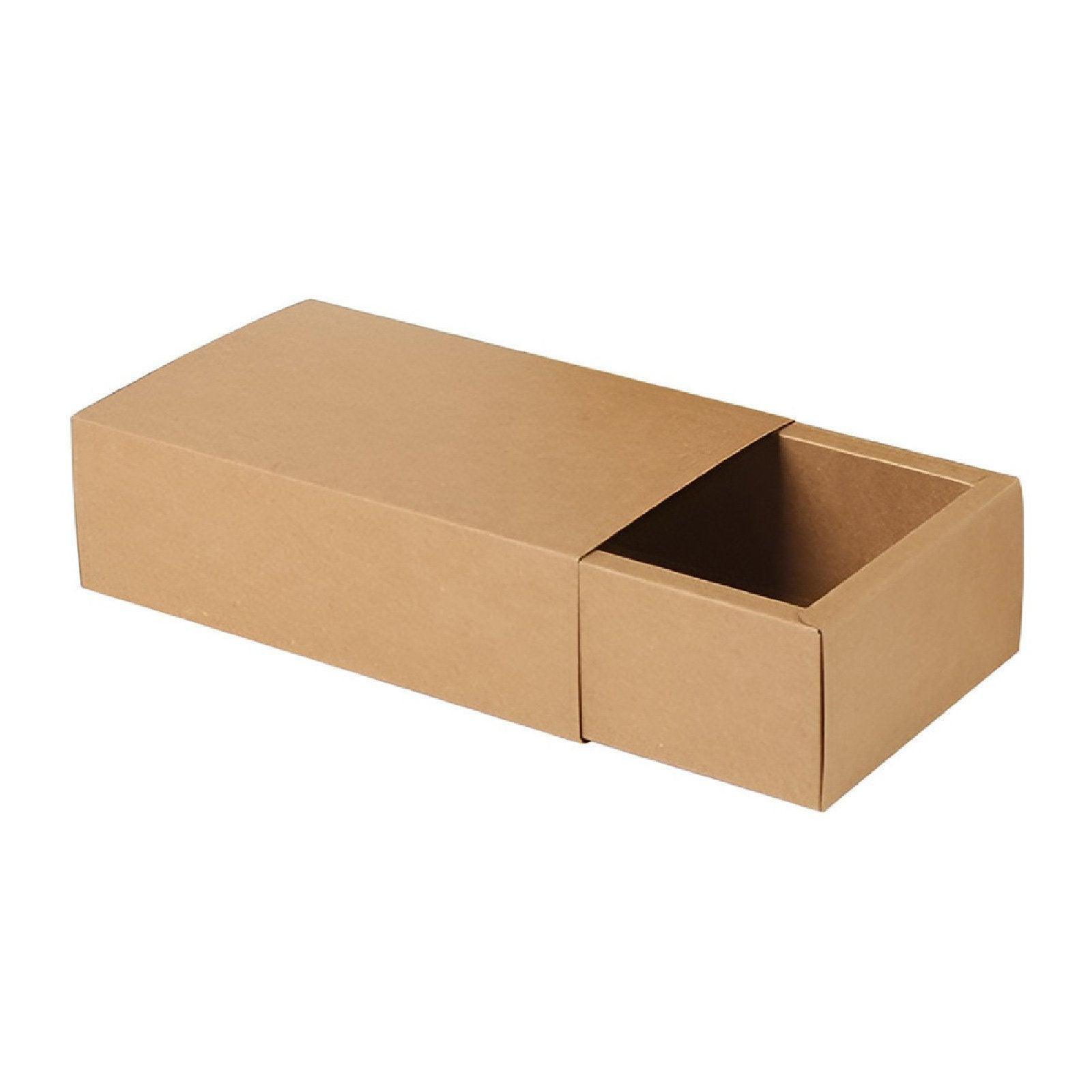 Premium Kraft Paper Drawer Box - Gift Storage Organizer - 18x11x4cm - SuperSaverAU - view 14