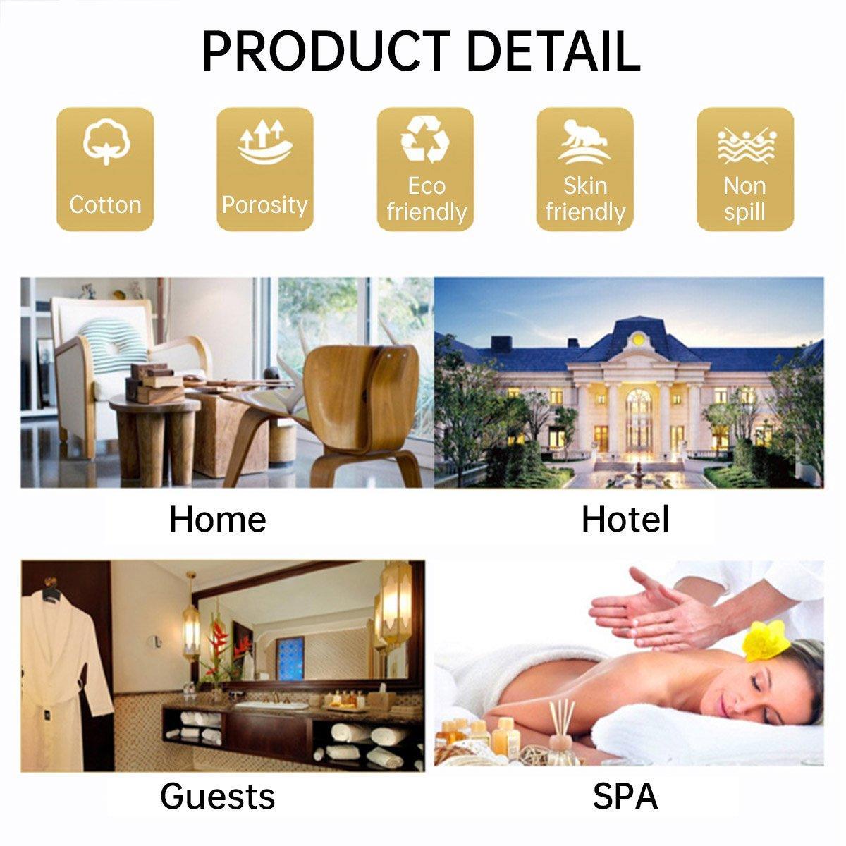 Cotton Kimono Collar Bathrobe - Hotel Quality Thick Fleece Towel - Velvet, 130 cm - SuperSaverAU - view 3