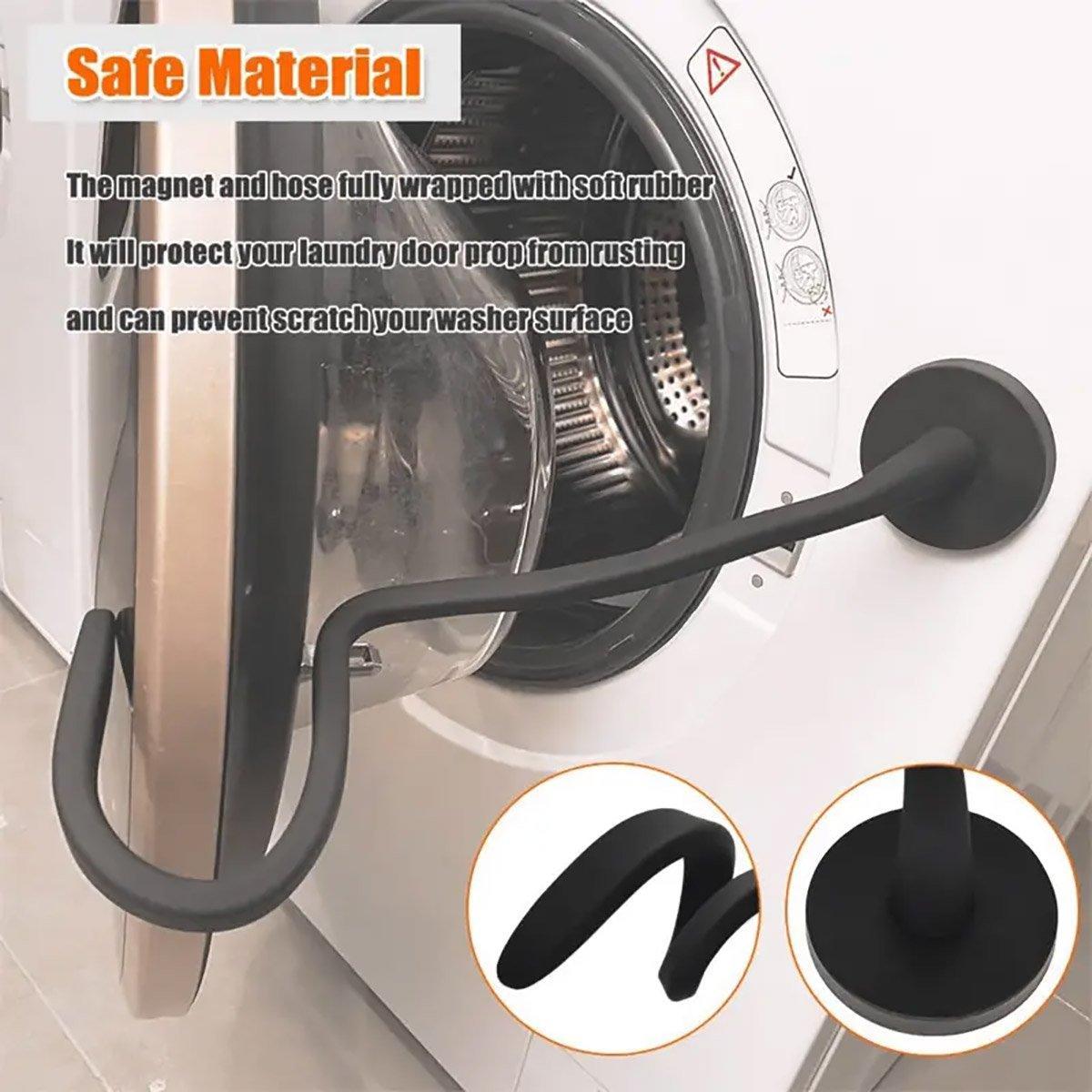 Premium Black Magnetic Washer Door Holder for Front Load Washing Machine