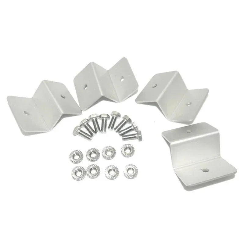 Premium Solar Panel Z-Bracket Mounting Kit – Aluminium 4 Pack