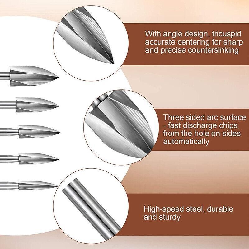 Premium 20 Piece Carbide Burr Set for Dremel Rotary Tools