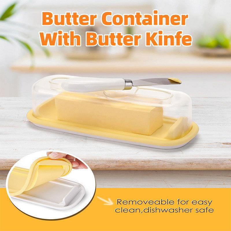 Premium Butter Box with Built-In Knife & Airtight Lid