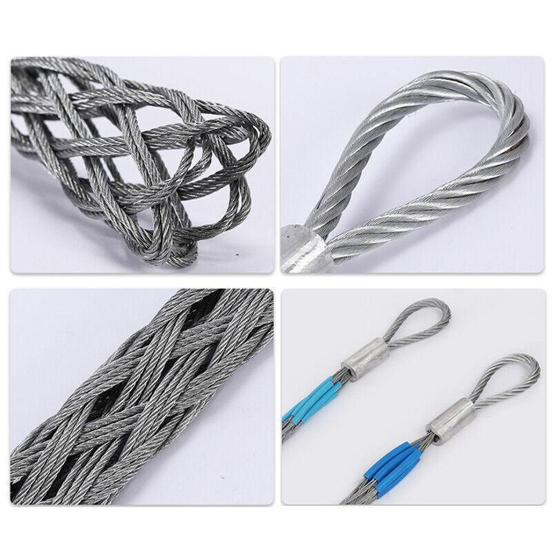 Premium Stainless Steel Cable Pulling Sock - Red, 10-12mm