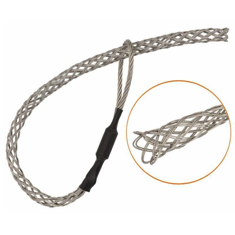 Premium Stainless Steel Cable Pulling Sock - White, 15-20mm