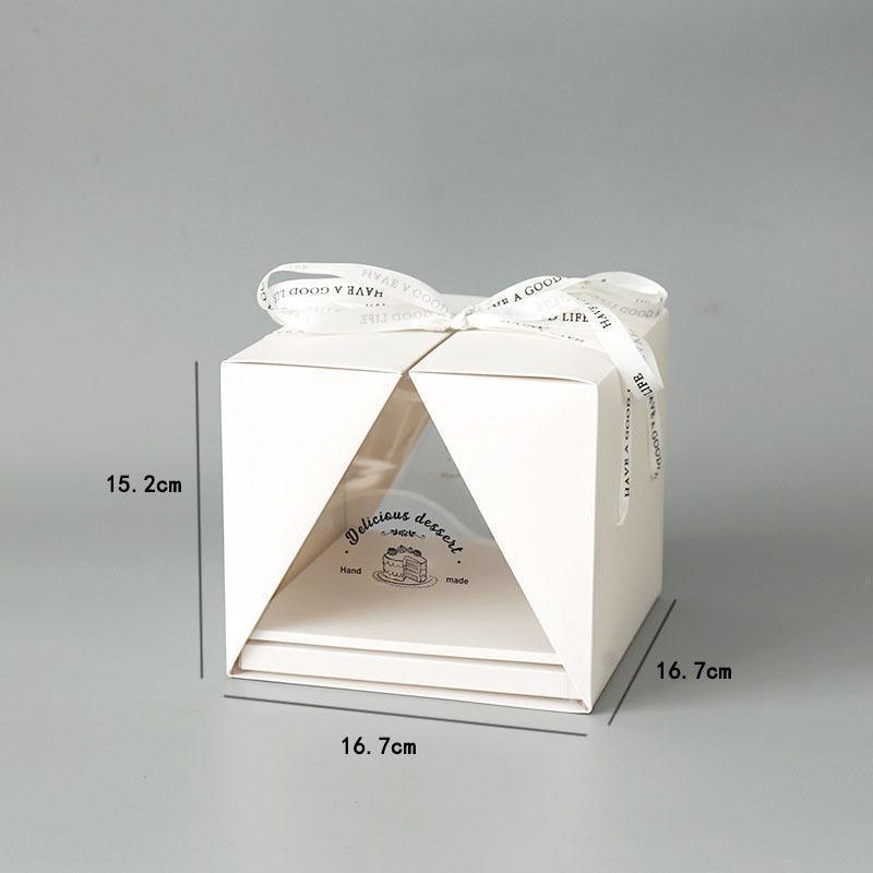 10x Clear Cake Box Set 4 6 8 Inch Durable Versatile Display Packaging Containers - 10pcs-4inch - SuperSaverAU - view 2