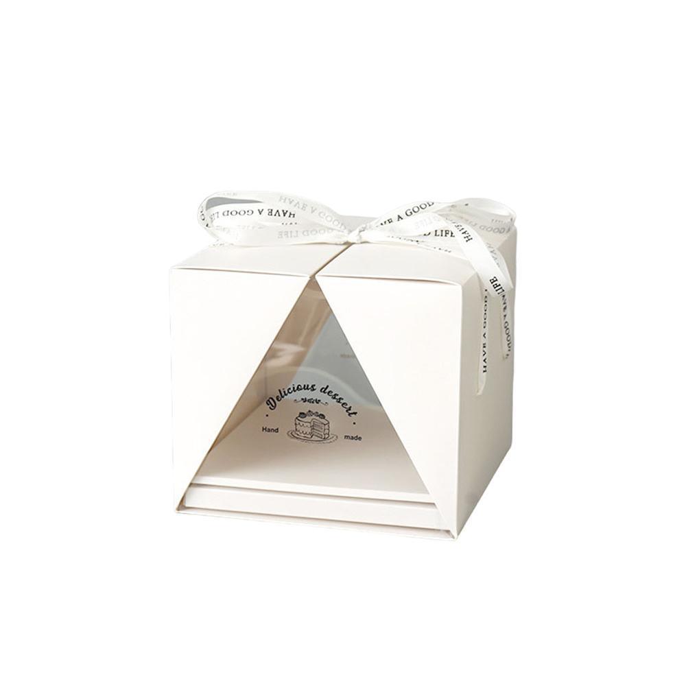 10x Clear Cake Box Set 4 6 8 Inch Durable Versatile Display Packaging Containers - 10pcs-6inch - SuperSaverAU - view 3