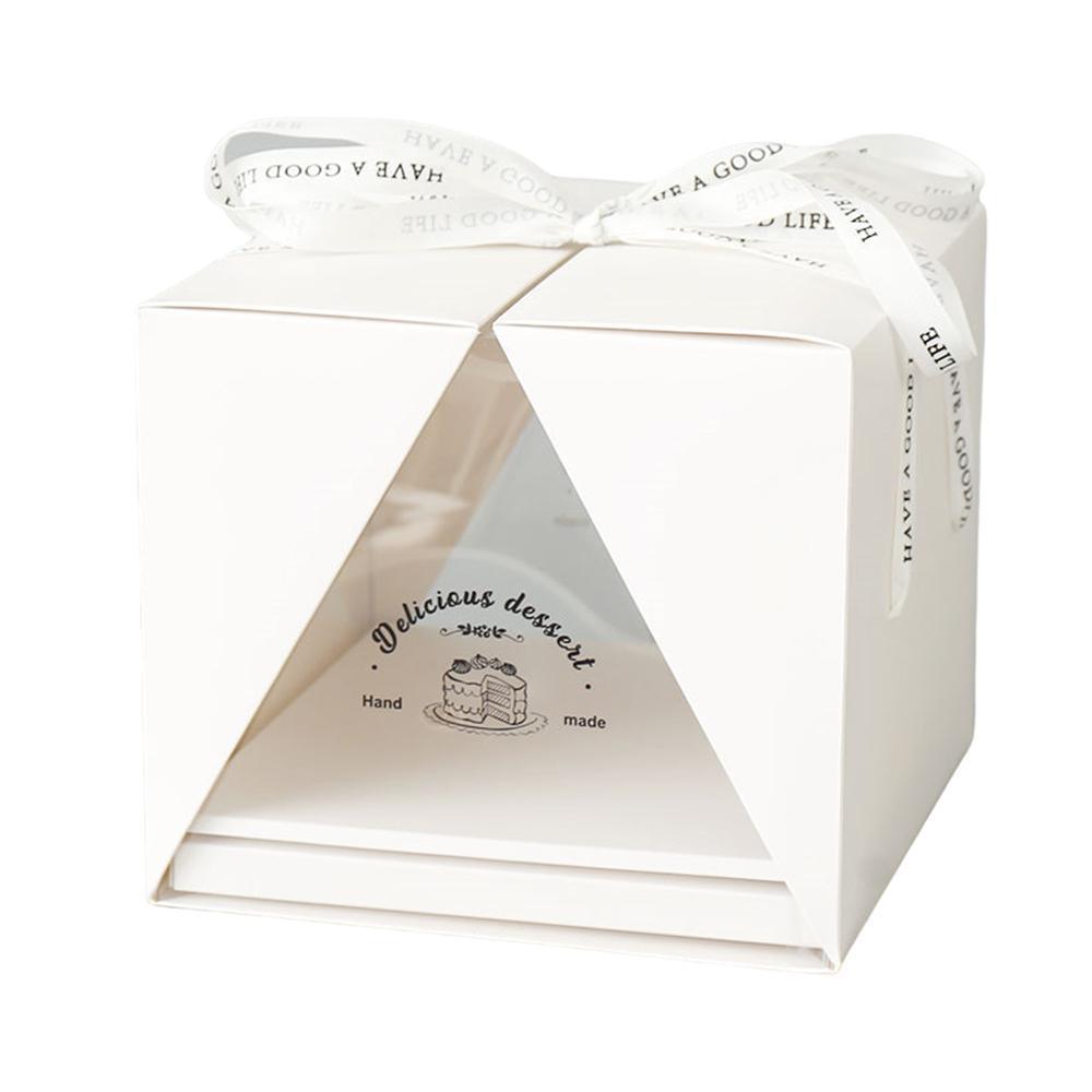 10x Clear Cake Box Set 4 6 8 Inch Durable Versatile Display Packaging Containers - 10pcs-8inch - SuperSaverAU - view 3