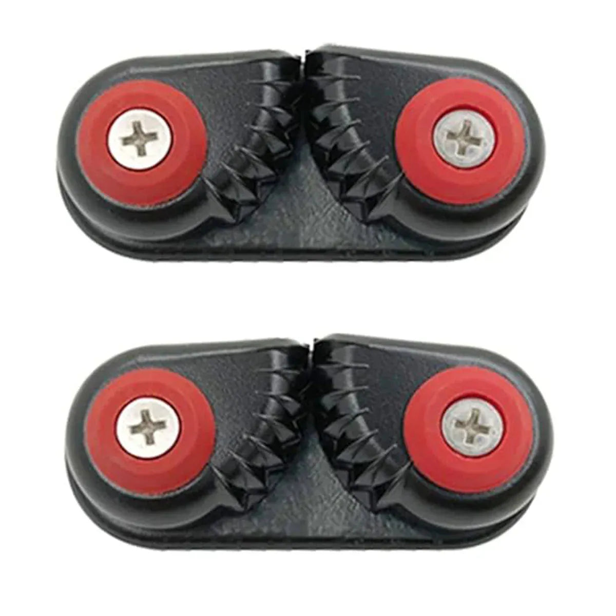Premium Aluminium Alloy Rope Clamp Set - 2pcs, Black