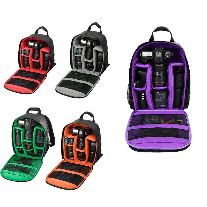 Premium Green Waterproof DSLR Camera Backpack for Canon Nikon Sony