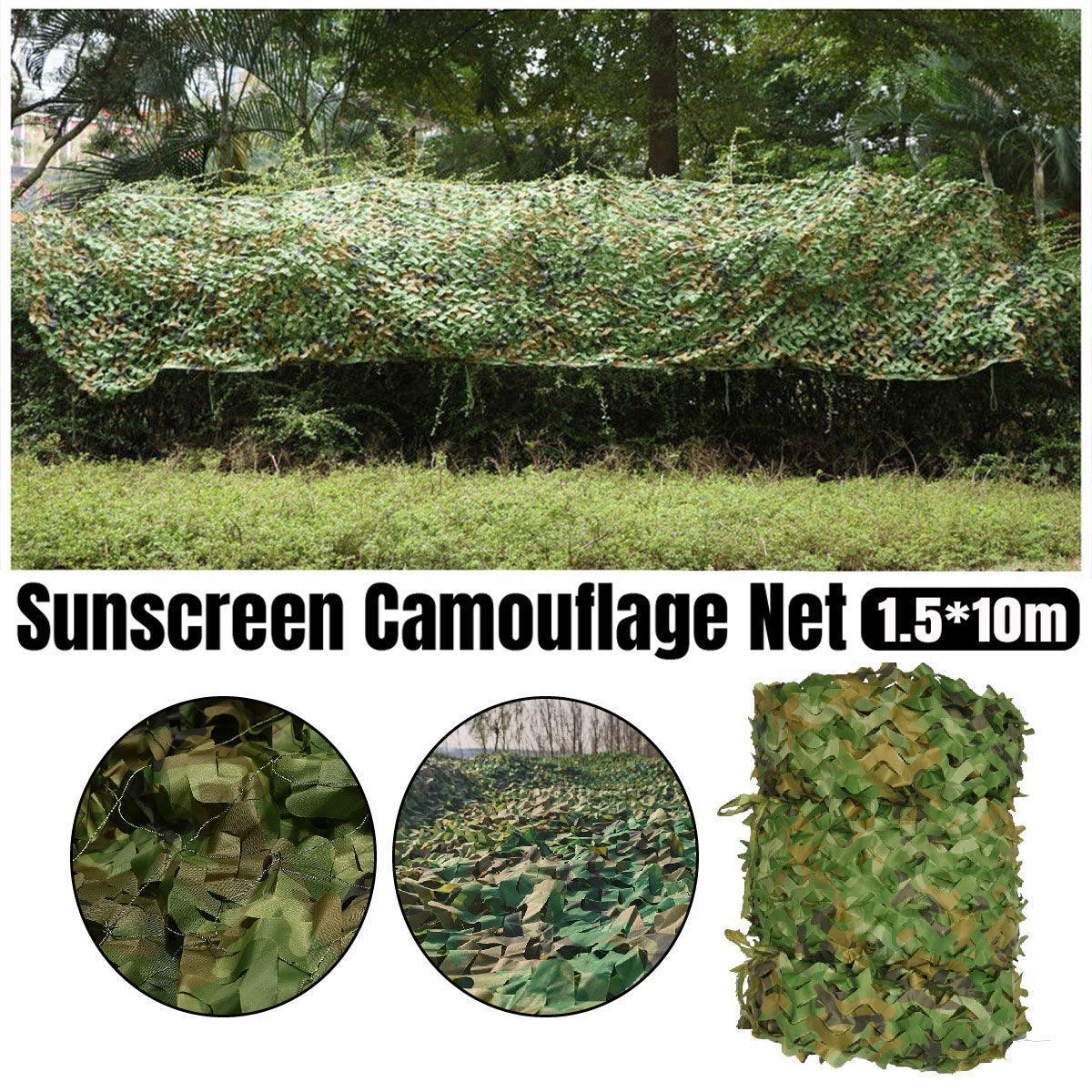Premium 1.5x10m Camouflage Mesh Sunscreen Shade Net Leaf Decorative Fabric