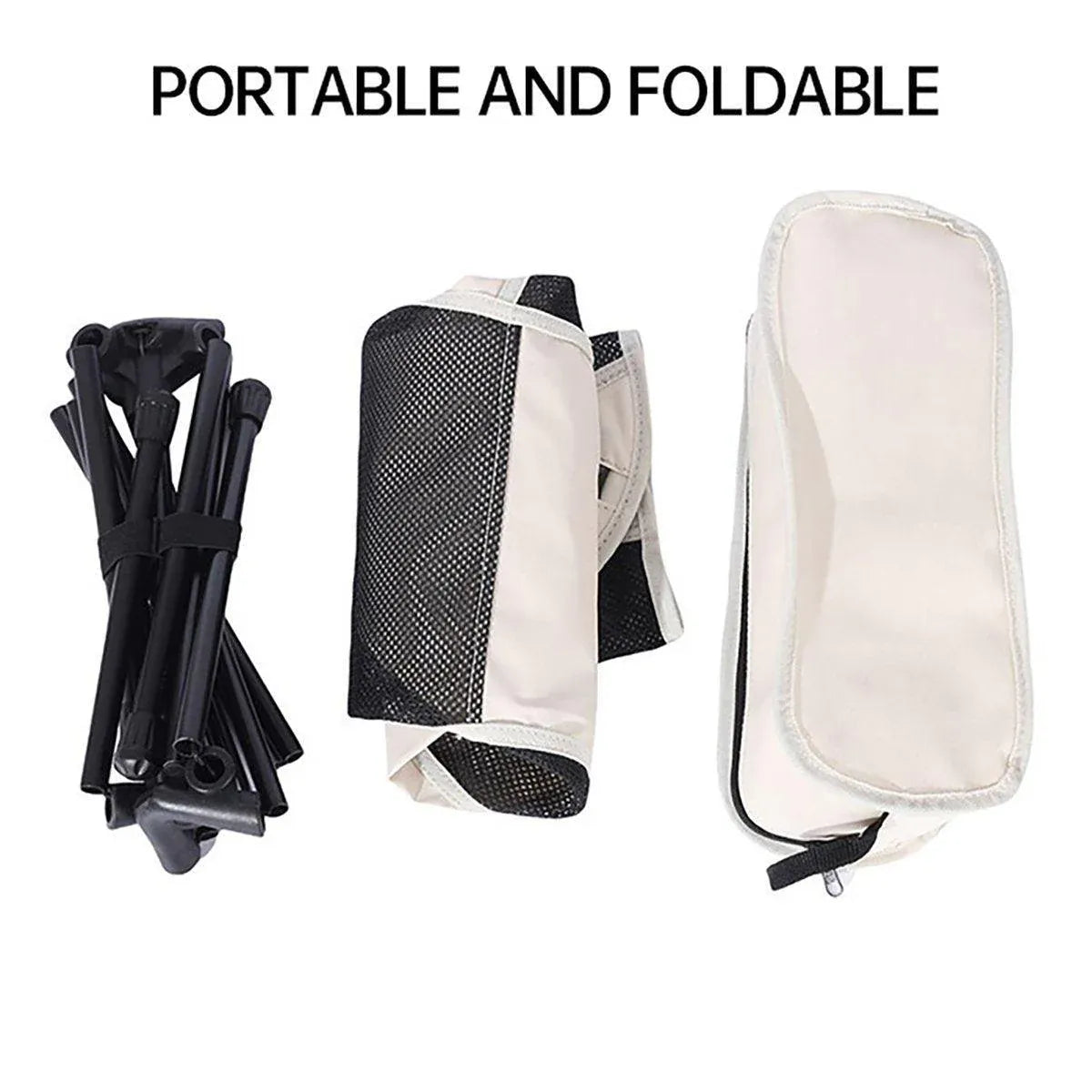 Premium Red High Back Folding Camping Chair 150kg Capacity with Storage Bag