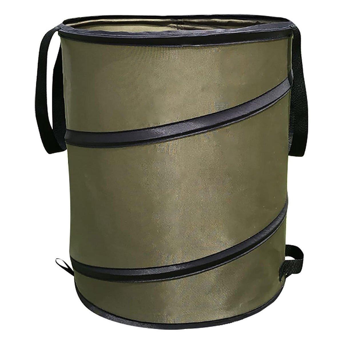 Premium Folding Garden Leaf Bin – Olive Green Waterproof Oxford Fabric