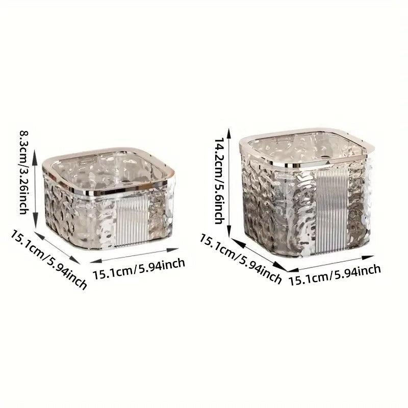 Premium Desktop Mini Trash Can – White Small with Press Lid