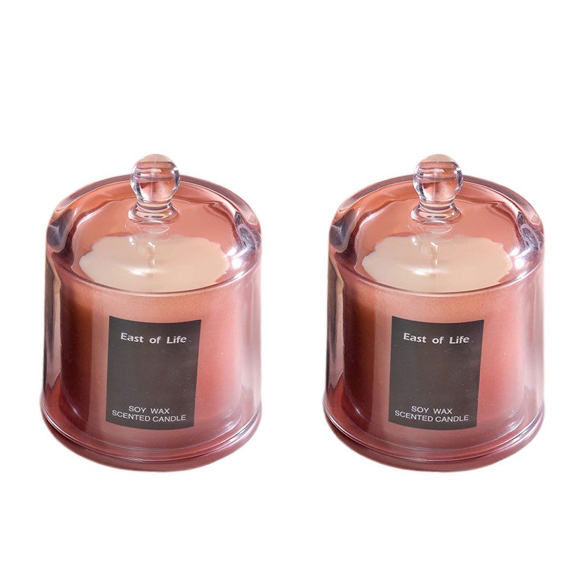 Velvet Rose Aromatherapy Candles Gift Set - 2pcs Smokeless Glass - SuperSaverAU - view 8