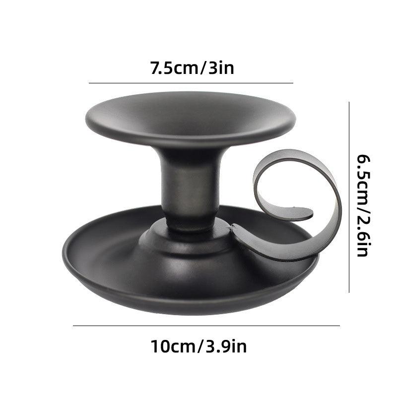 Premium European Iron Candle Holders – Gold 2 Pack
