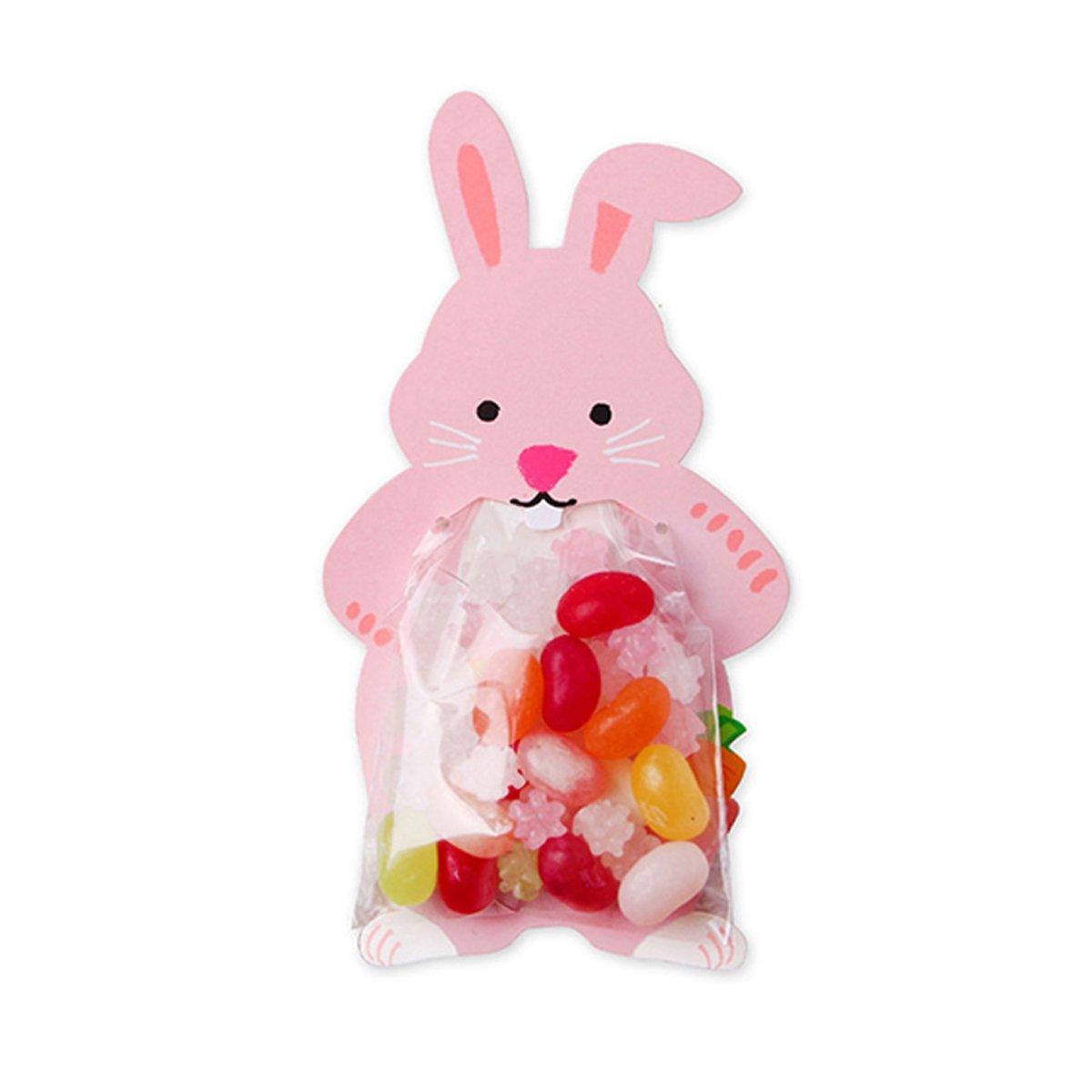 100pcs Cute 3D Cartoon Animal Candy Bags for Party Favors Birthday Gift Wrapping - Gray Fox - SuperSaverAU - view 6
