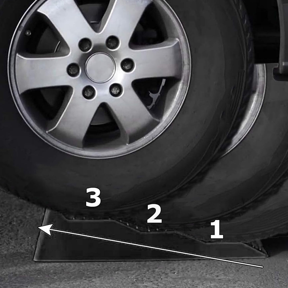 Premium 2PCS Three Step Parking Tyre Pads for Cars and RVs