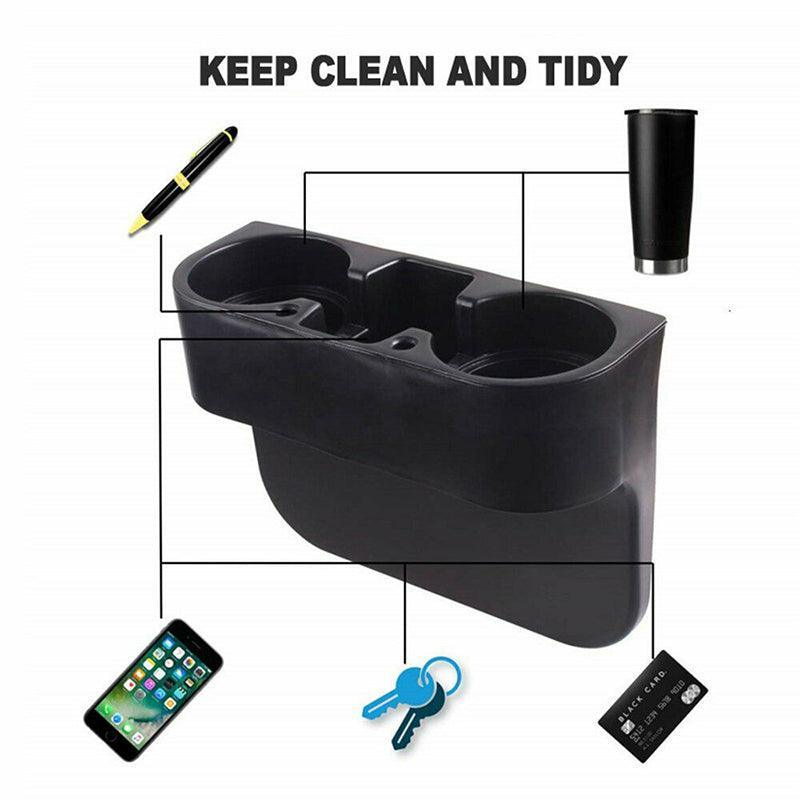 Premium Multifunctional Car Console Gap Cup Holder Organiser